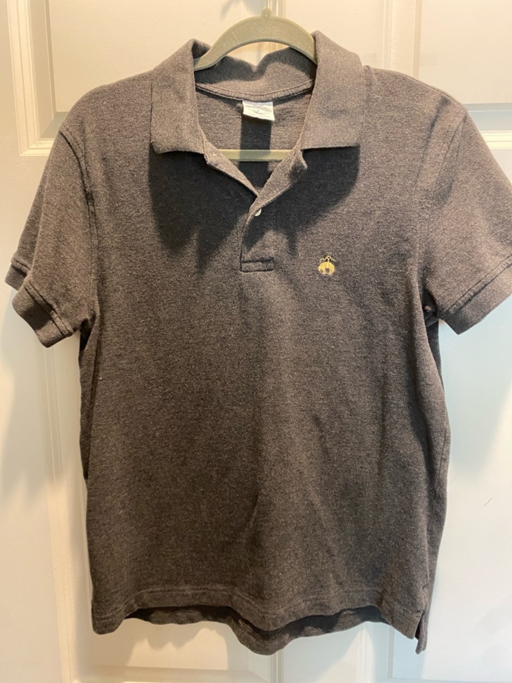 Brooks Brothers Charcoal Polo with Small Crest